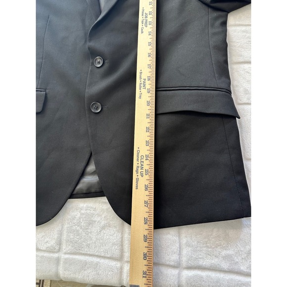 Reaction Kenneth Cole Mens Black Two Button Blazer Jacket 46S - Picture 4 of 8